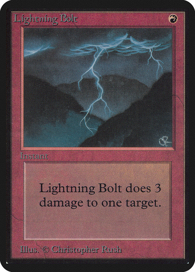Lightning Bolt [Alpha Edition] | Gate City Games LLC