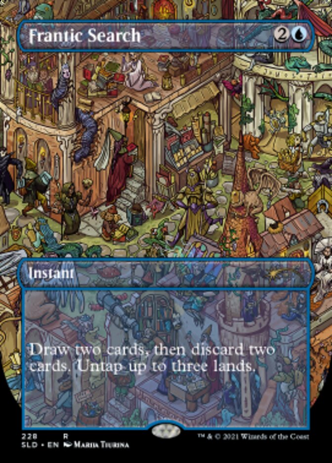 Frantic Search (Borderless) [Secret Lair Drop Series] | Gate City Games LLC