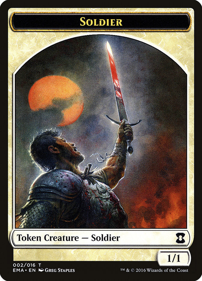Soldier Token [Eternal Masters Tokens] | Gate City Games LLC