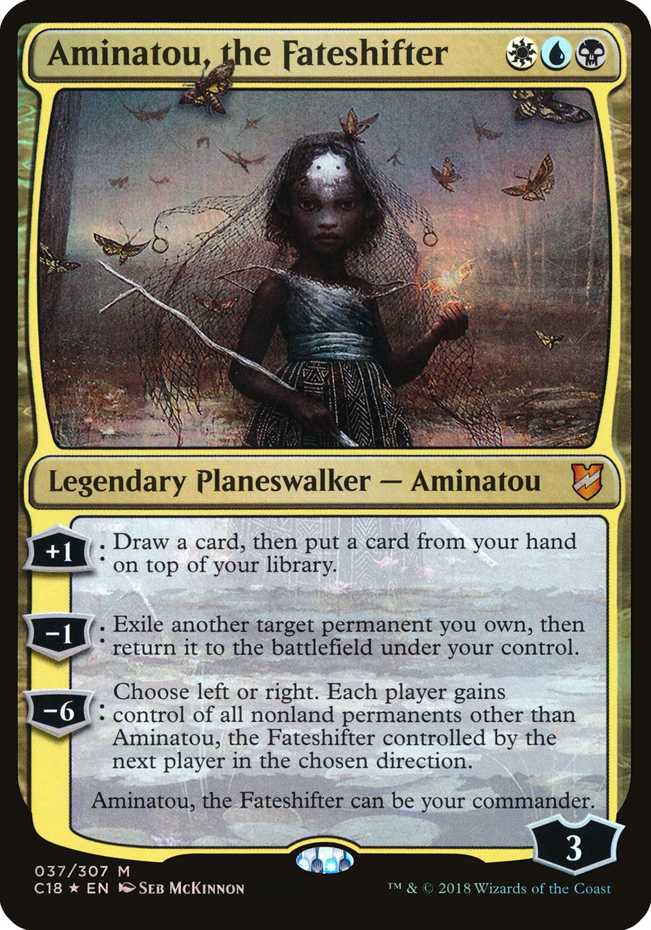 Aminatou, the Fateshifter (Oversized) [Commander 2018 Oversized] | Gate City Games LLC