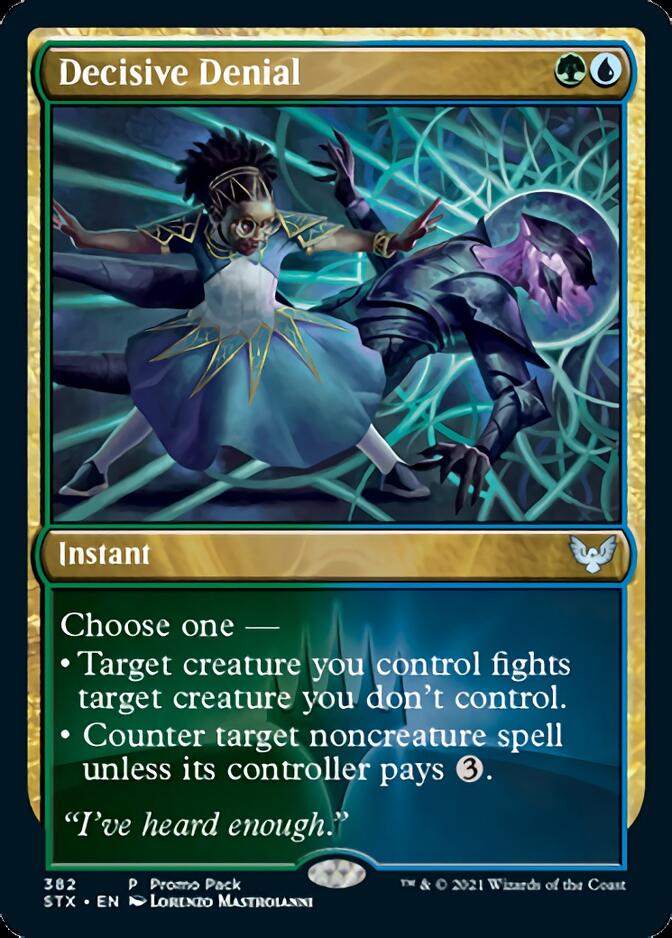 Decisive Denial (Promo Pack) [Strixhaven: School of Mages Promos] | Gate City Games LLC