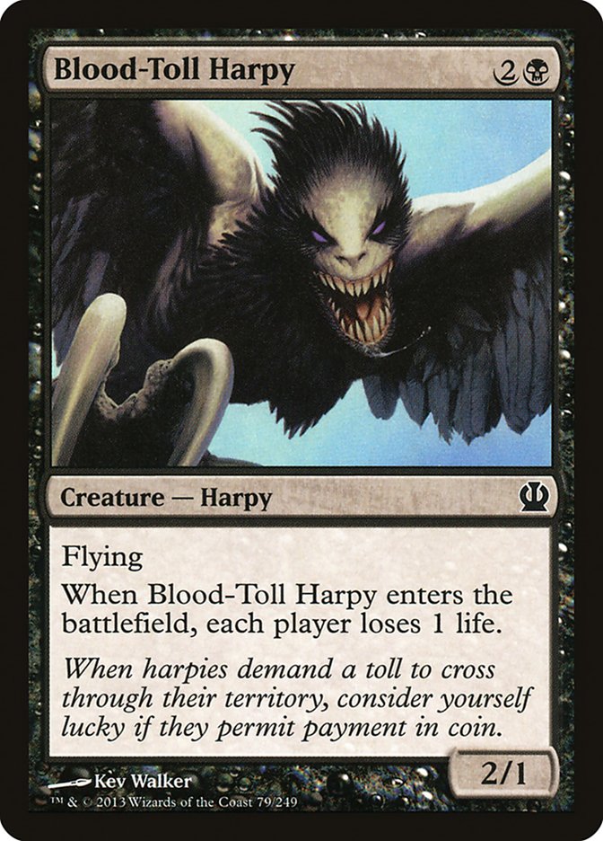 Blood-Toll Harpy [Theros] | Gate City Games LLC