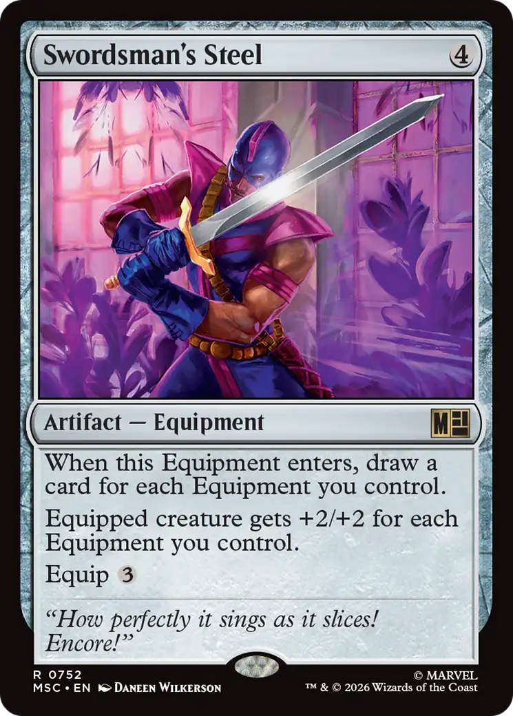 Swordsman's Steel [Marvel Super Heroes Commander] | Gate City Games LLC