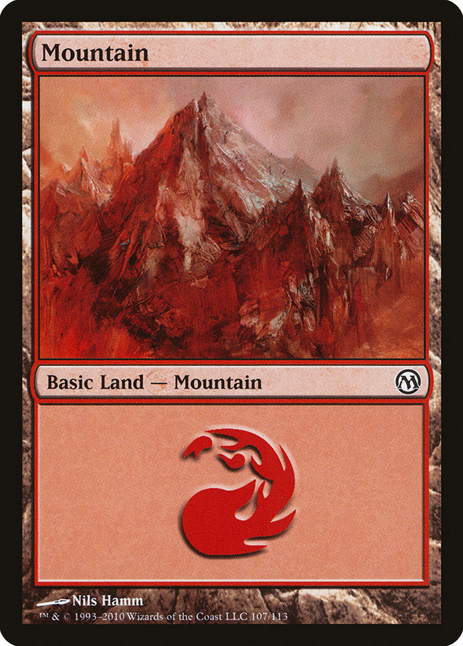 Mountain (107) [Duels of the Planeswalkers] | Gate City Games LLC
