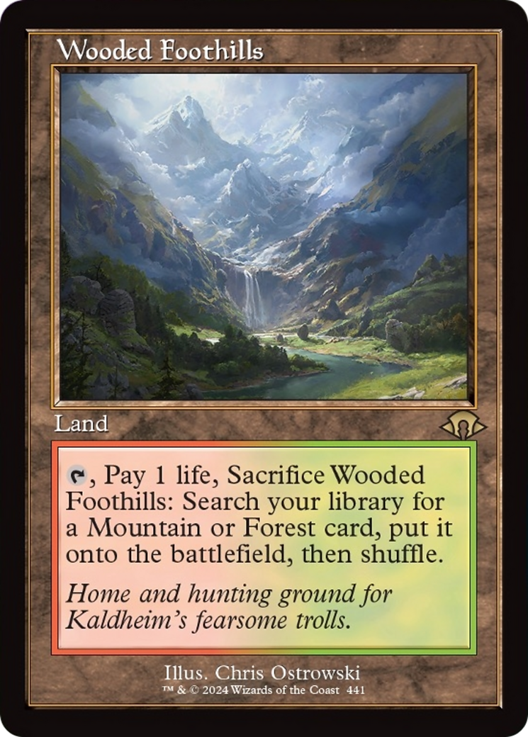 Wooded Foothills (Retro) [Modern Horizons 3] | Gate City Games LLC