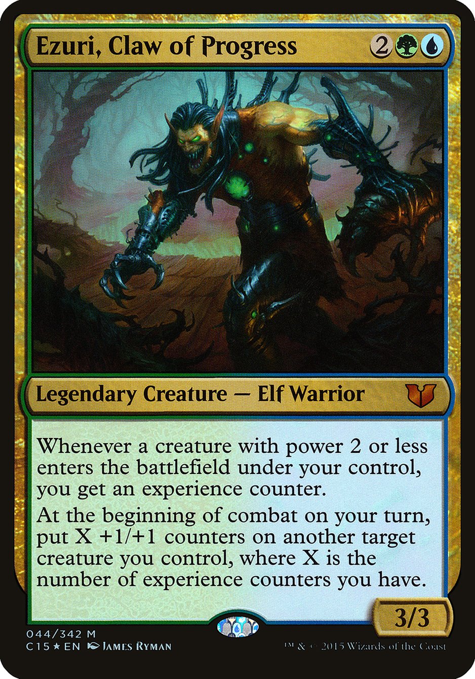 Ezuri, Claw of Progress (Oversized) [Commander 2015 Oversized] | Gate City Games LLC