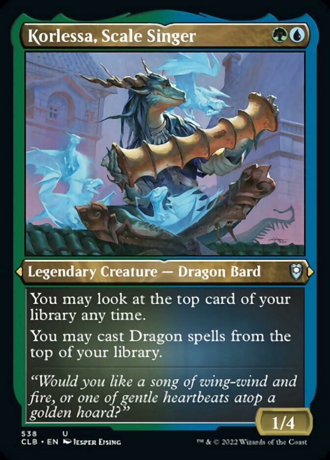 Korlessa, Scale Singer (Foil Etched) [Commander Legends: Battle for Baldur's Gate] | Gate City Games LLC