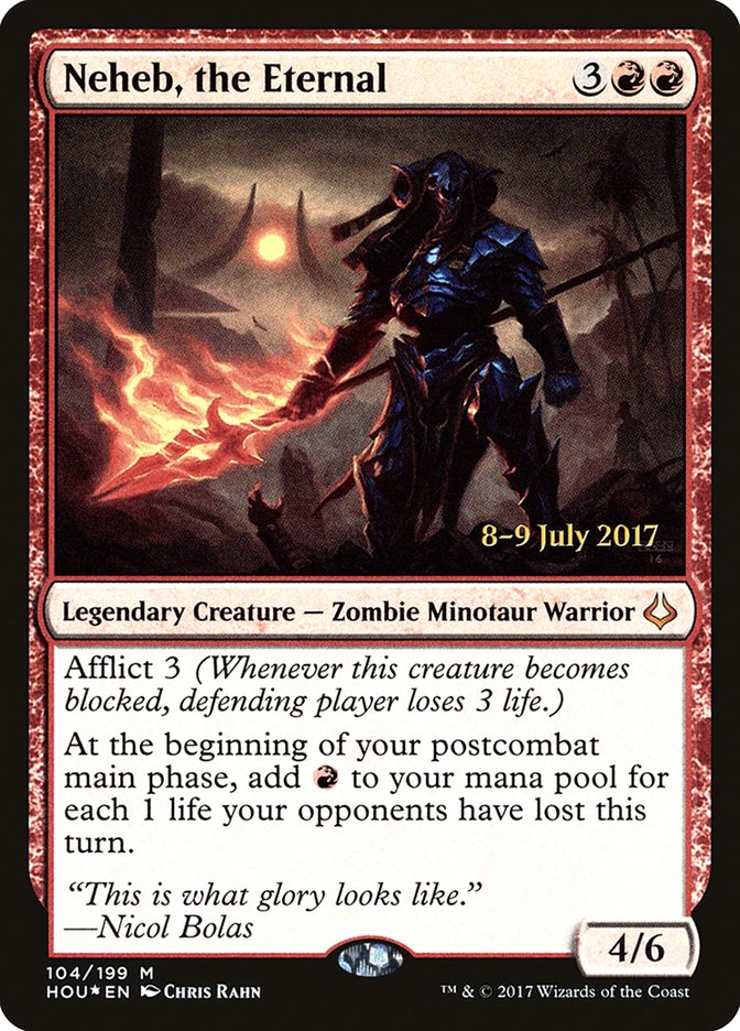 Neheb, the Eternal [Hour of Devastation Prerelease Promos] | Gate City Games LLC