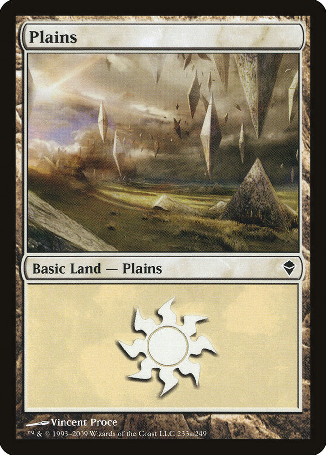 Plains (233a) [Zendikar] | Gate City Games LLC