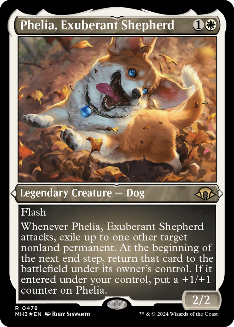 Phelia, Exuberant Shepherd (Foil Etched) [Modern Horizons 3] | Gate City Games LLC