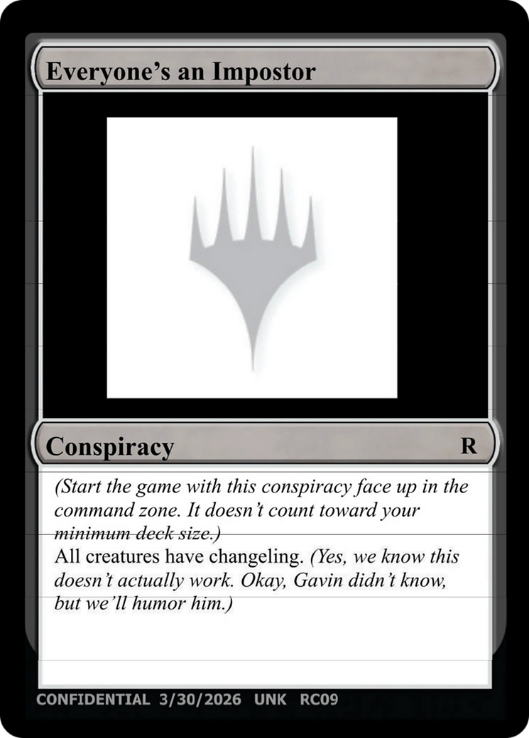 Everyone's an Imposter [Unknown Event] | Gate City Games LLC