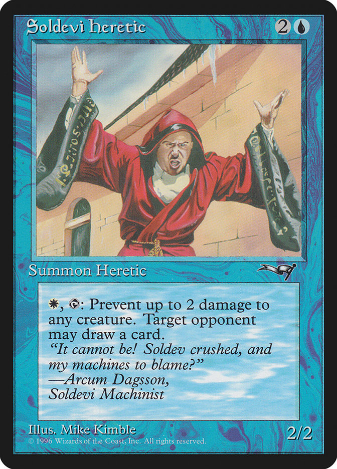 Soldevi Heretic (Hands Raised) [Alliances] | Gate City Games LLC