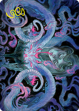 Demonic Bargain Art Card (Gold-Stamped Signature) [Innistrad: Crimson Vow Art Series] | Gate City Games LLC