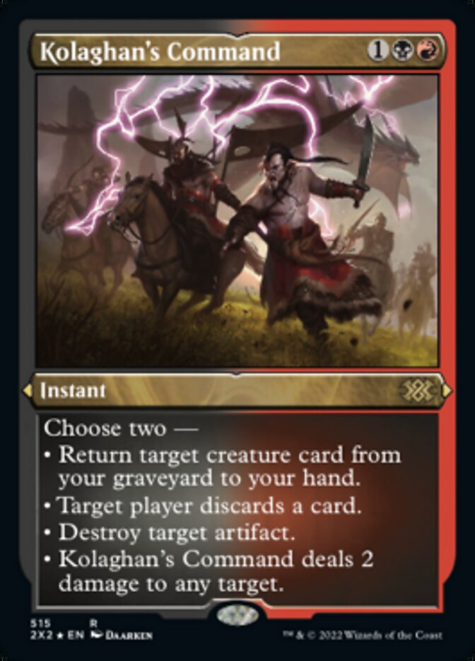 Kolaghan's Command (Foil Etched) [Double Masters 2022] | Gate City Games LLC