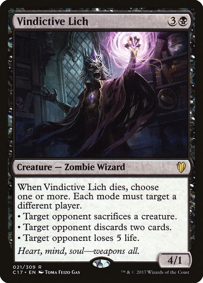 Vindictive Lich [Commander 2017] | Gate City Games LLC