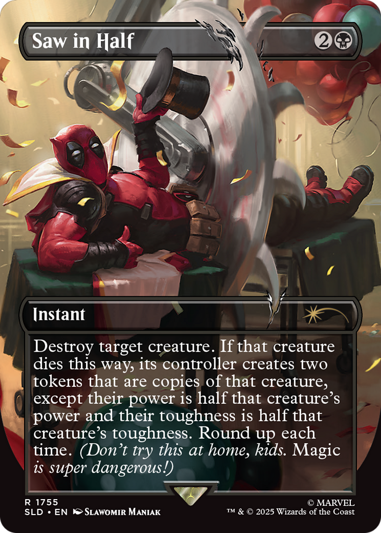 Saw in Half (Rainbow Foil) [Secret Lair Drop Series] | Gate City Games LLC