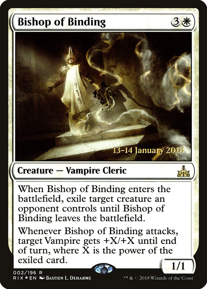 Bishop of Binding [Rivals of Ixalan Prerelease Promos] | Gate City Games LLC
