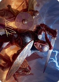 Beskir Shieldmate Art Card (Gold-Stamped Signature) [Kaldheim Art Series] | Gate City Games LLC
