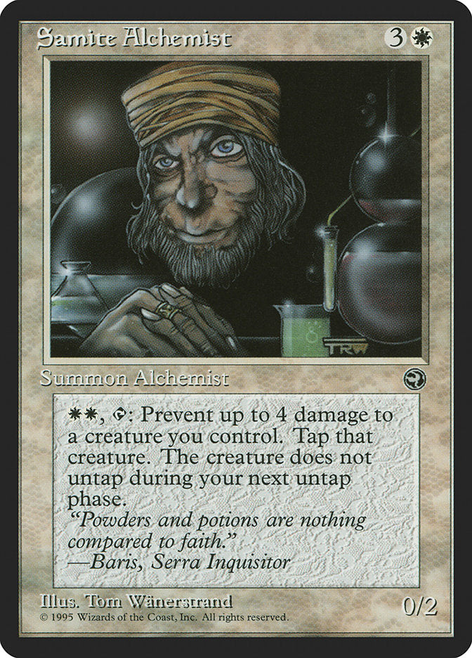Samite Alchemist (Baris Flavor Text) [Homelands] | Gate City Games LLC