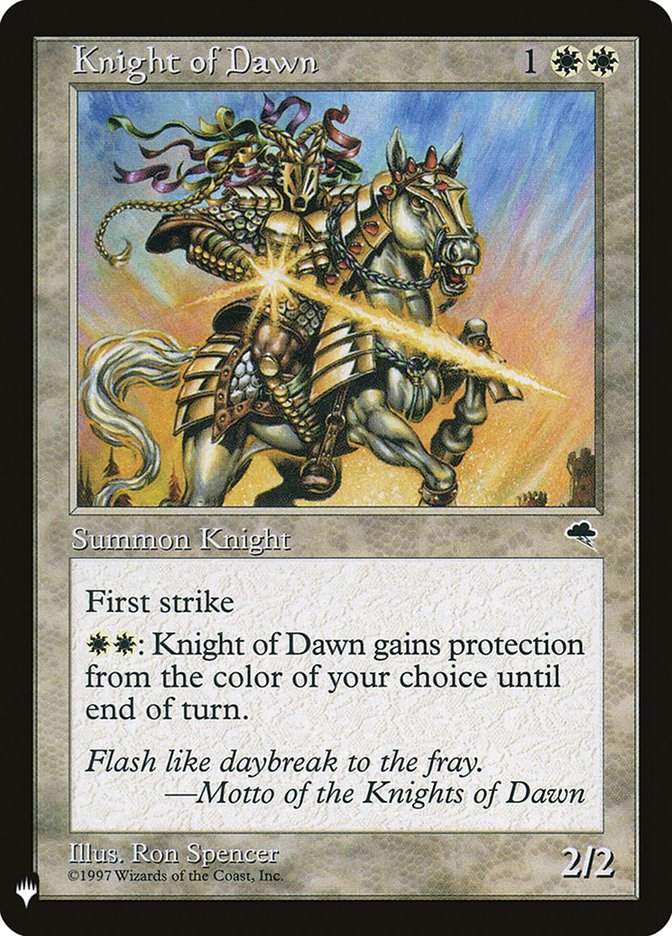 Knight of Dawn [Mystery Booster] | Gate City Games LLC