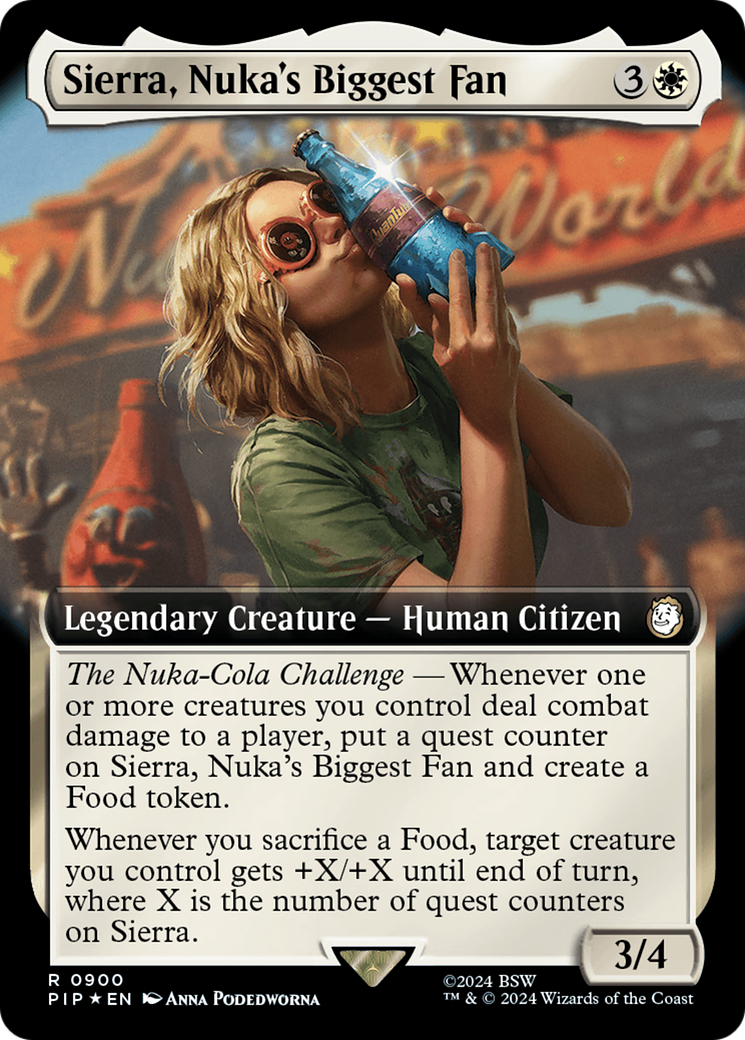 Sierra, Nuka's Biggest Fan (Extended Art) (Surge Foil) [Fallout] | Gate City Games LLC
