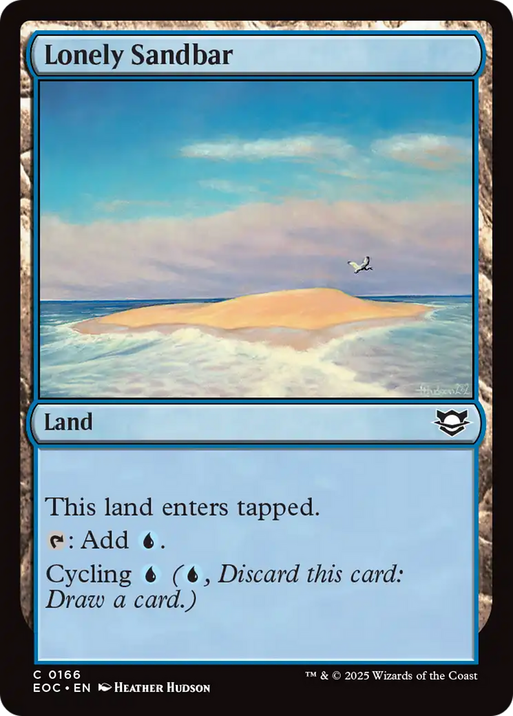 Lonely Sandbar [Edge of Eternities Commander] | Gate City Games LLC