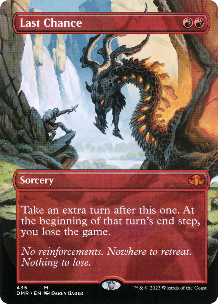 Last Chance (Borderless Alternate Art) [Dominaria Remastered] | Gate City Games LLC