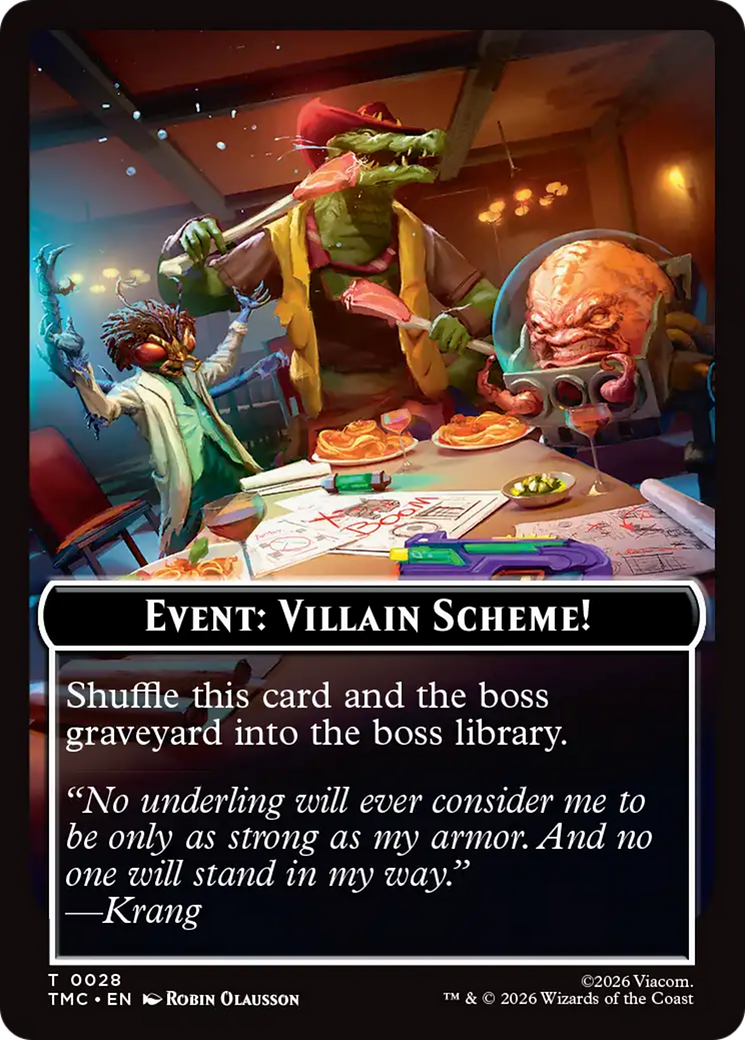 Event: Villain Scheme! [Teenage Mutant Ninja Turtles Commander Tokens] | Gate City Games LLC