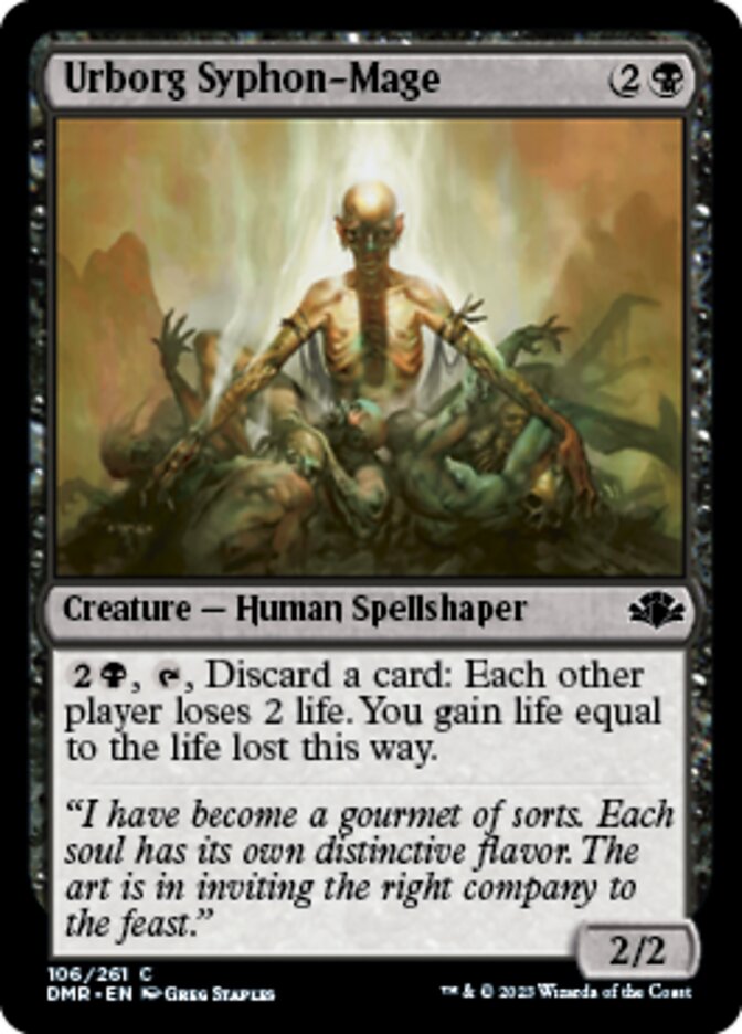 Urborg Syphon-Mage [Dominaria Remastered] | Gate City Games LLC