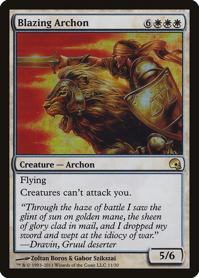 Blazing Archon [Premium Deck Series: Graveborn] | Gate City Games LLC