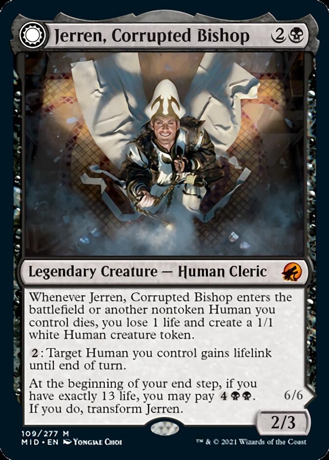 Jerren, Corrupted Bishop // Ormendahl, the Corrupted [Innistrad: Midnight Hunt] | Gate City Games LLC