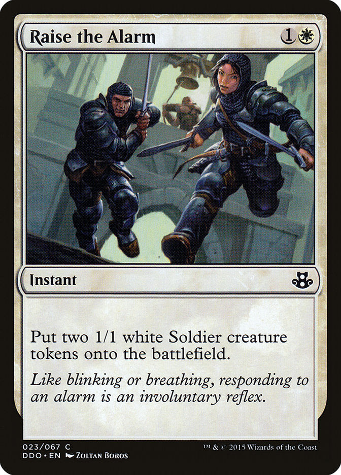 Raise the Alarm [Duel Decks: Elspeth vs. Kiora] | Gate City Games LLC