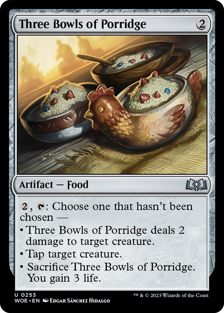 Three Bowls of Porridge [Wilds of Eldraine] | Gate City Games LLC