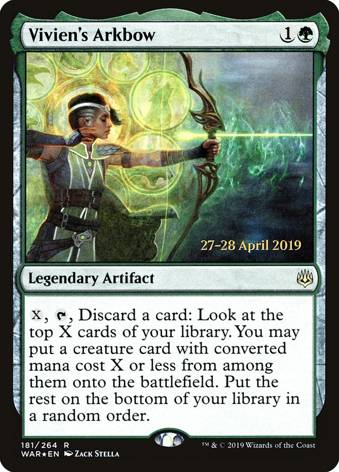 Vivien's Arkbow [War of the Spark Prerelease Promos] | Gate City Games LLC