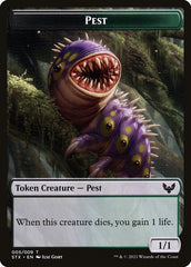Pest (005) // Blood (017) Double-Sided Token [Challenger Decks 2022 Tokens] | Gate City Games LLC