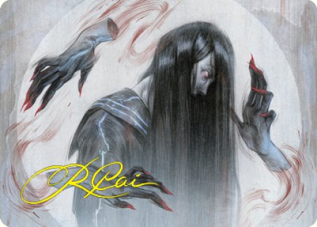 Clawing Torment Art Card (Gold-Stamped Signature) [Kamigawa: Neon Dynasty Art Series] | Gate City Games LLC