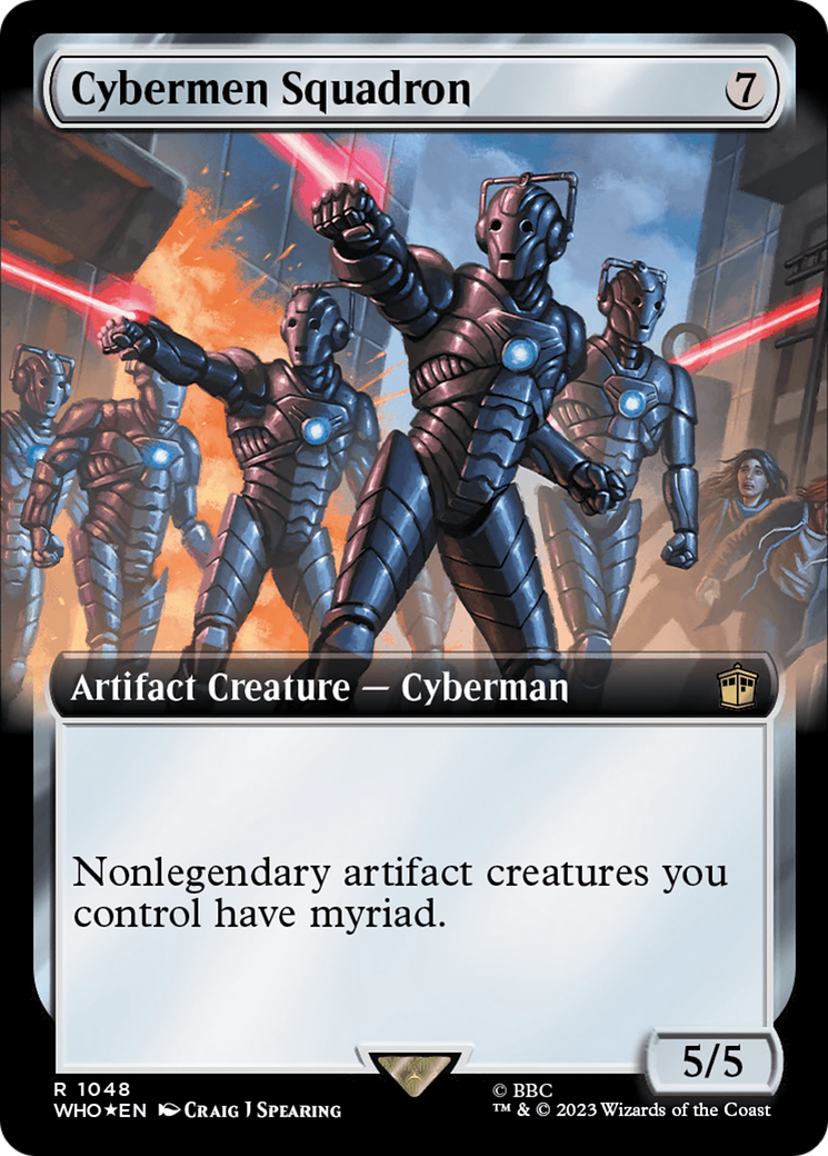 Cybermen Squadron (Extended Art) (Surge Foil) [Doctor Who] | Gate City Games LLC