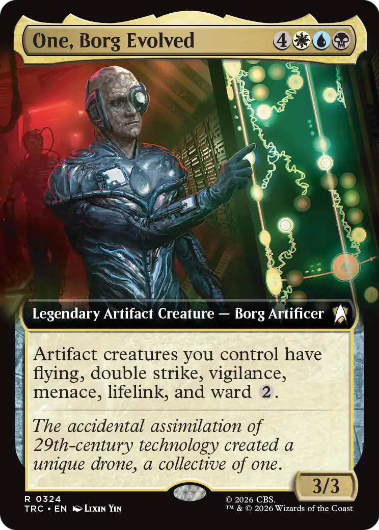 One, Borg Evolved (Extended Art) [Star Trek Commander] | Gate City Games LLC