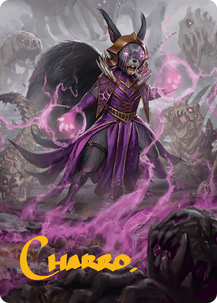 Liliana of the Dark Realms Art Card (Gold-Stamped Signature) [Bloomburrow Art Series] | Gate City Games LLC