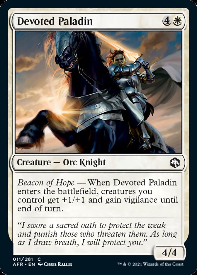 Devoted Paladin [Dungeons & Dragons: Adventures in the Forgotten Realms] | Gate City Games LLC