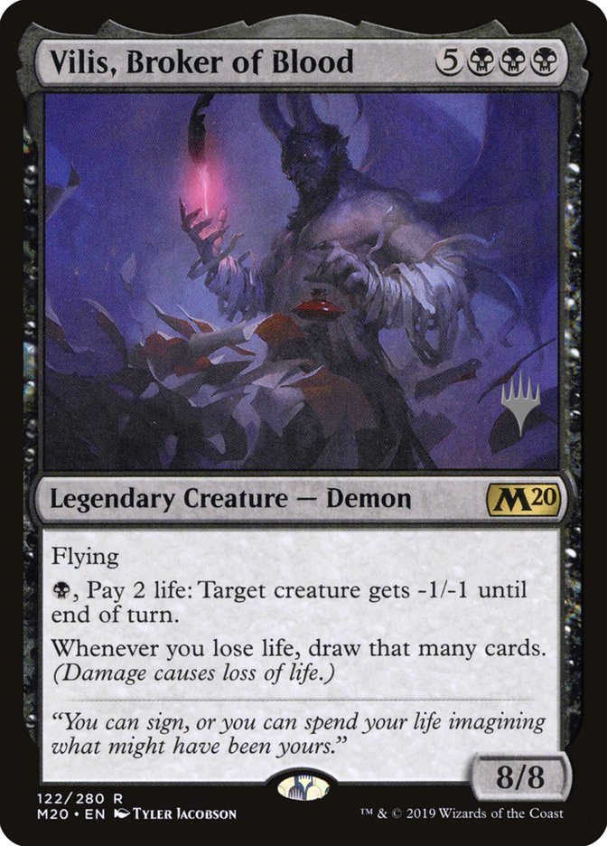 Vilis, Broker of Blood (Promo Pack) [Core Set 2020 Promos] | Gate City Games LLC