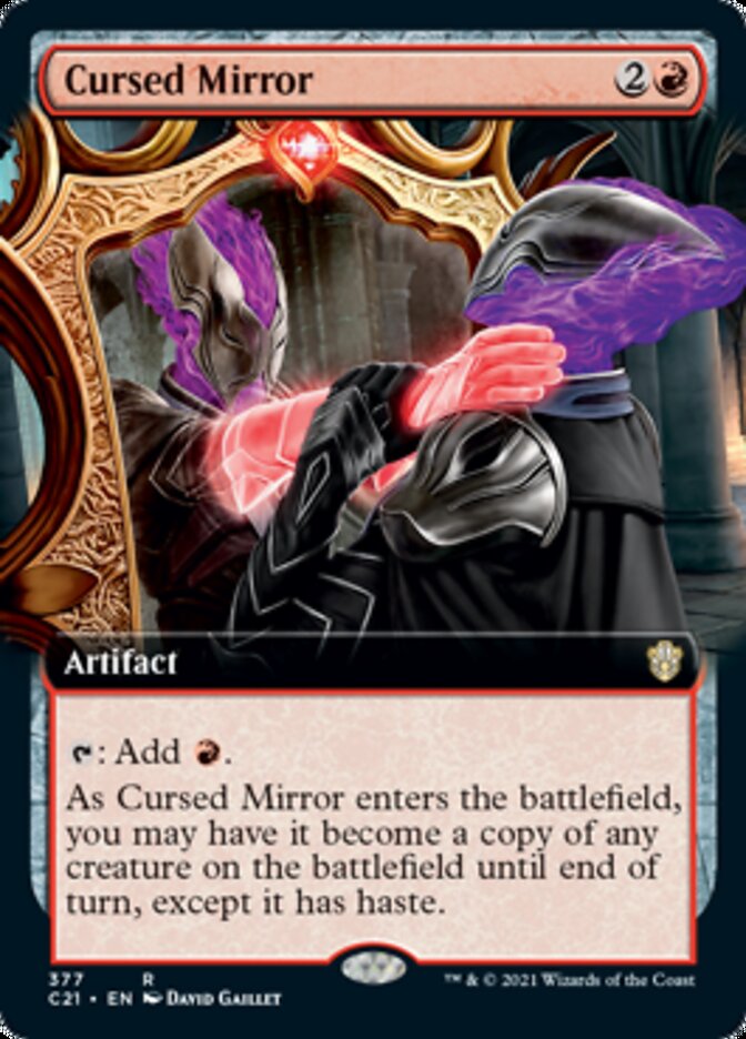 Cursed Mirror (Extended Art) [Commander 2021] | Gate City Games LLC
