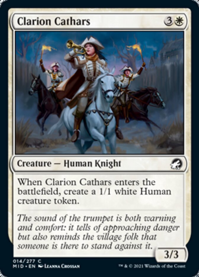 Clarion Cathars [Innistrad: Midnight Hunt] | Gate City Games LLC