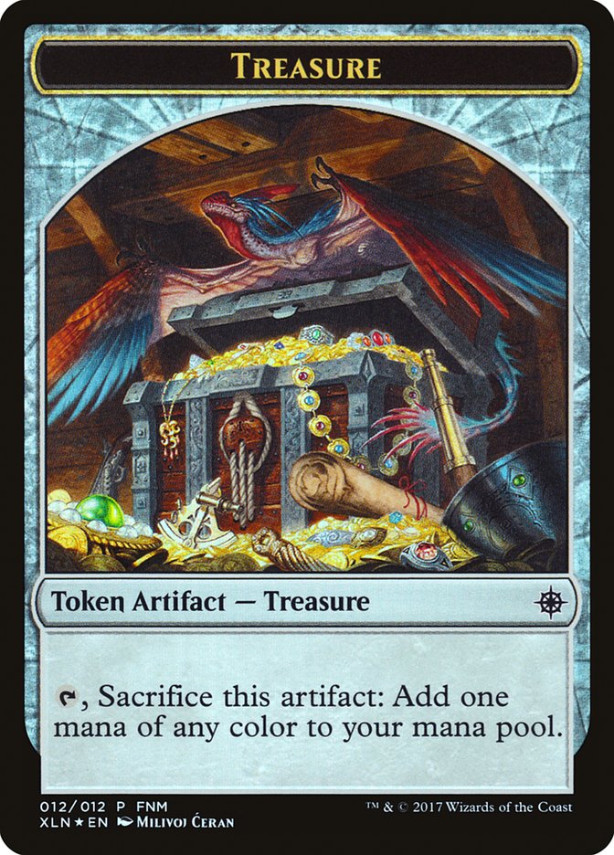 Pirate // Treasure Double-Sided Token [Friday Night Magic 2017] | Gate City Games LLC