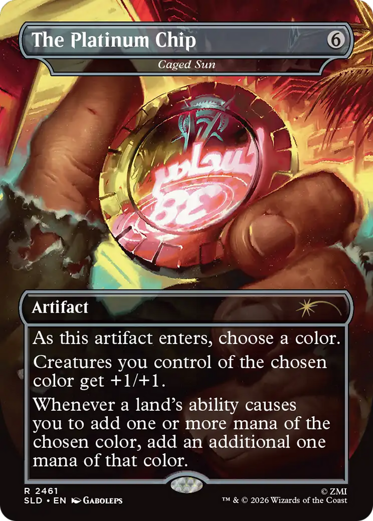 The Platinum Chip - Caged Sun [Secret Lair Drop Series] | Gate City Games LLC