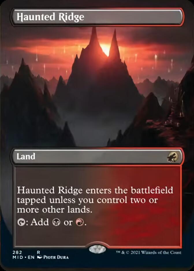 Haunted Ridge (Borderless Alternate Art) [Innistrad: Midnight Hunt] | Gate City Games LLC