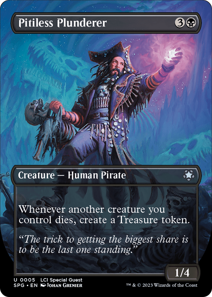 Pitiless Plunderer (Borderless) [The Lost Caverns of Ixalan Special Guests] | Gate City Games LLC