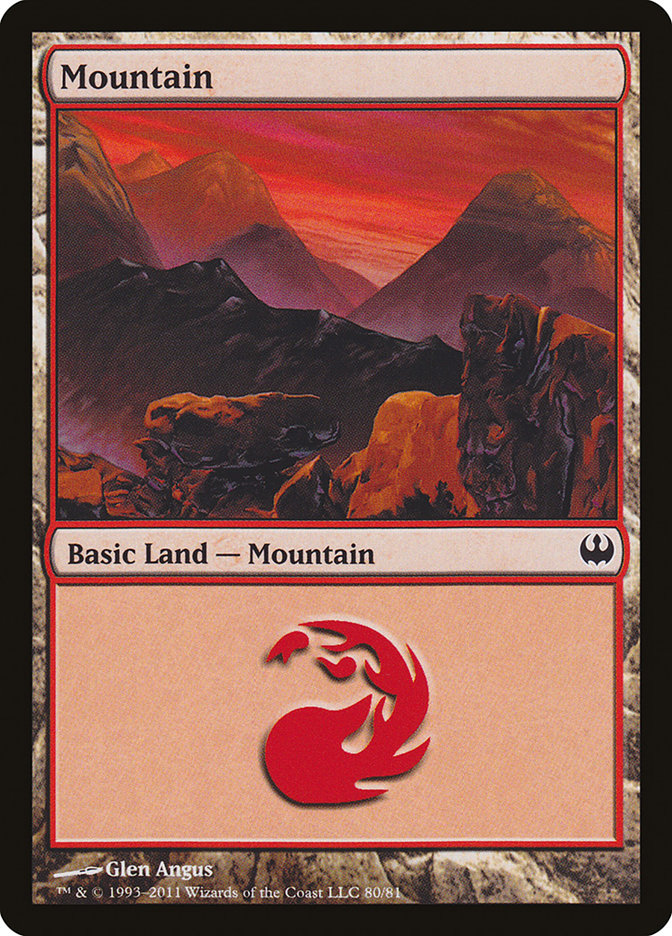 Mountain (80) [Duel Decks: Knights vs. Dragons] | Gate City Games LLC