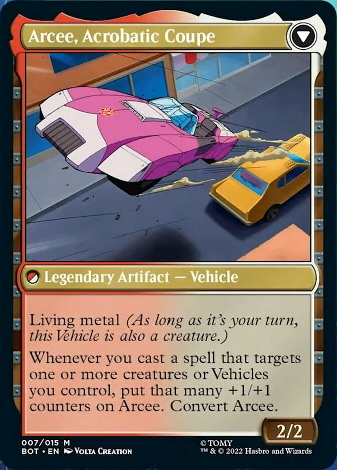 Arcee, Sharpshooter // Arcee, Acrobatic Coupe [Transformers] | Gate City Games LLC