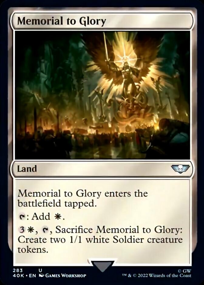 Memorial to Glory (Surge Foil) [Warhammer 40,000] | Gate City Games LLC